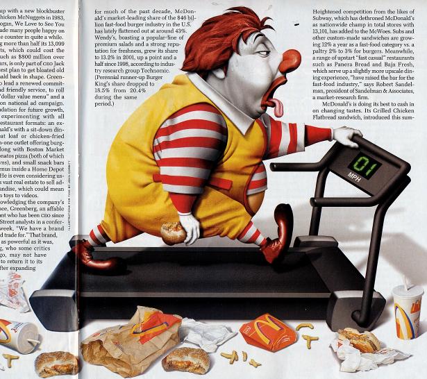 MacDonald clown satire