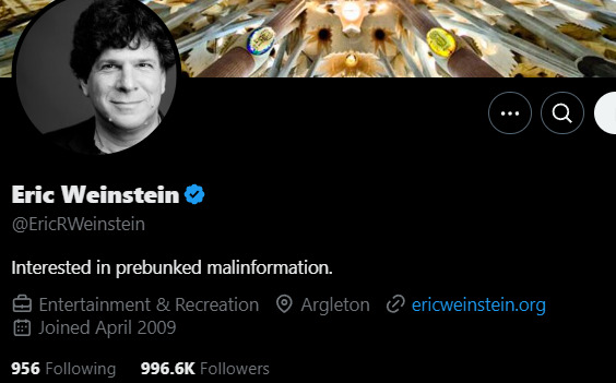 Eric R Weinstein 2024-11-01 091011