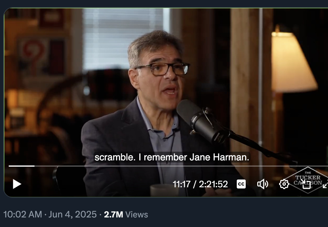 Jane Harman torture 2025-06-07