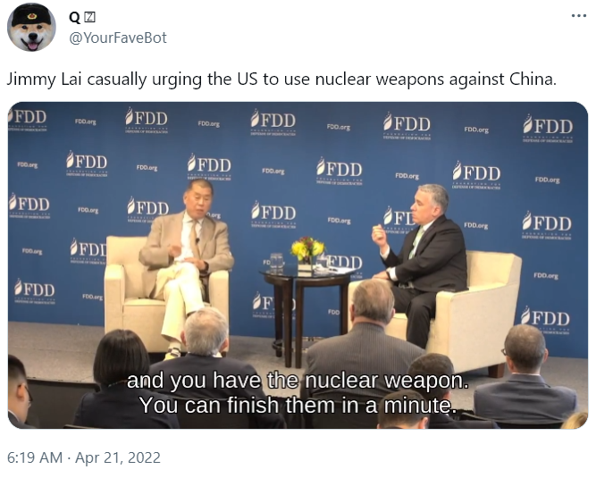 Jimmy Lai nuke China 2023-05-13 FCvGs