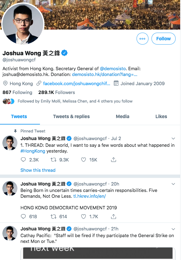 Joshua Wong twitter 2019-08-30 59t6f