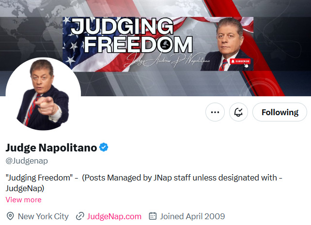 Judge Andrew Napolitano 2025-08-30 1dcc6