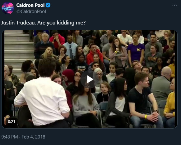 Justin Trudeau peoplekind not mankind 2025-01-06 110006
