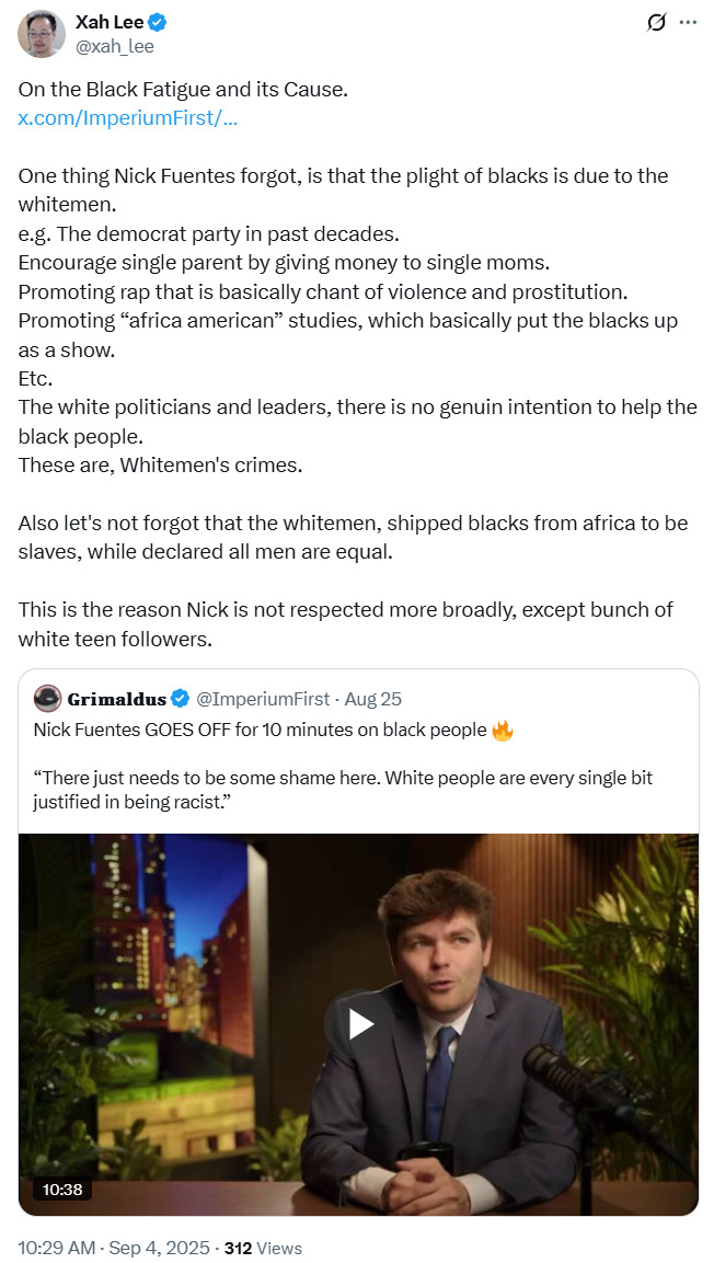 Nick Fuentes Black Fatigue 2025-10-15 256e7