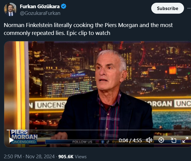 Norman Finkelstein Gaza Piers Morgan 2024-11-29 172405