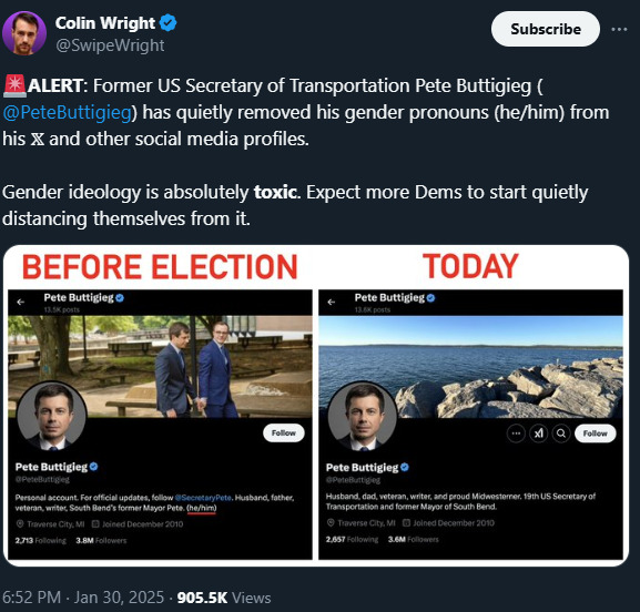 Pete Buttigieg pronoun 2025-01-31 k73rx