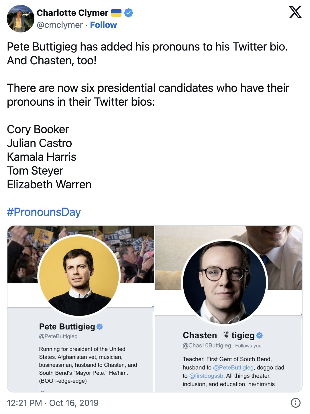 Pete Buttigieg pronoun zsVpZ