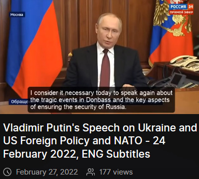 Putin on Ukraine War 2022-02-23 9VhgW