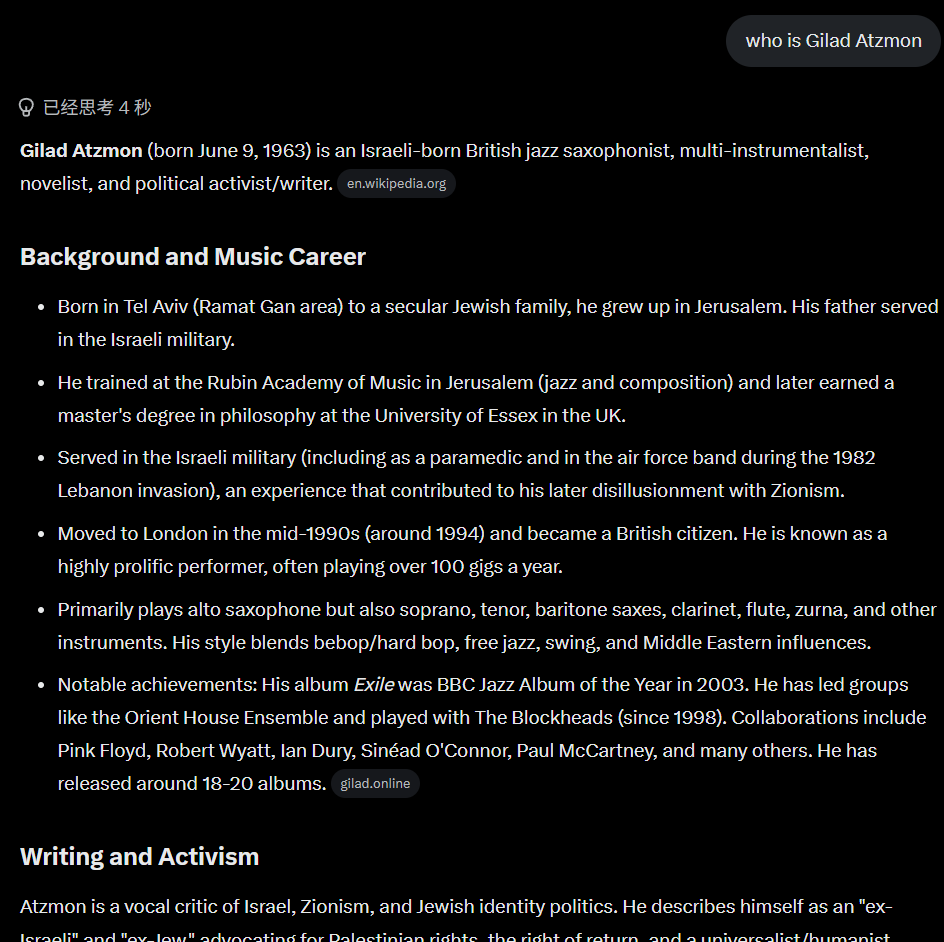 ai who is Gilad Atzmon 2026-04-08 360e5