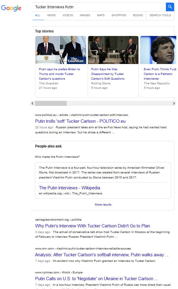 google censorship tucker putin 2024-02-15