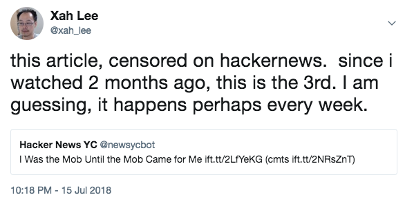 hackernews censorship 2018-07-16 47481