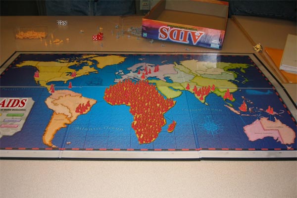 HIV world map game