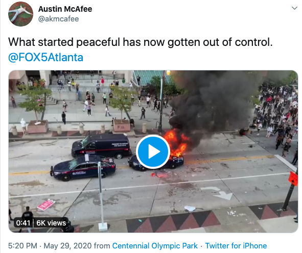 twitter riot cop car fire 2020-05-29 mnp9y