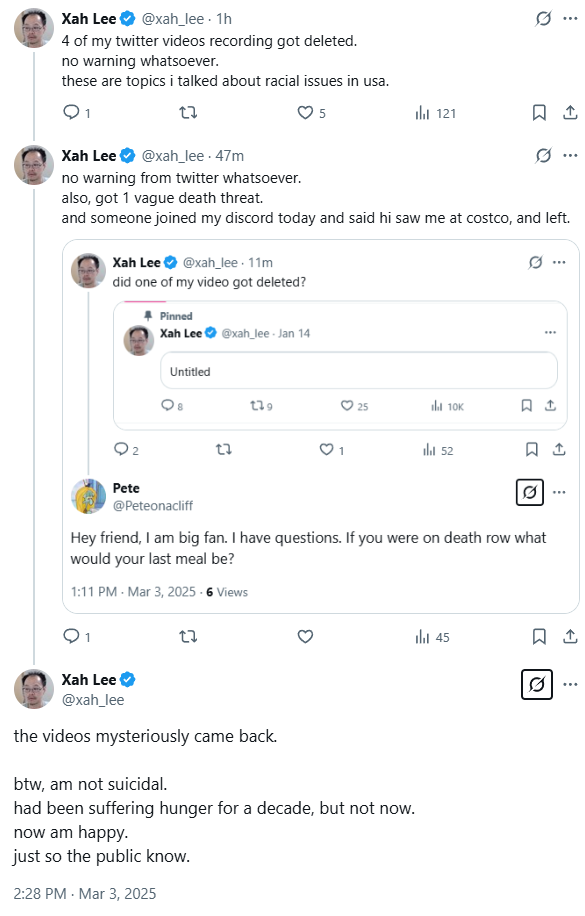 xah twitter vid deleted 2025-03-03 22e56