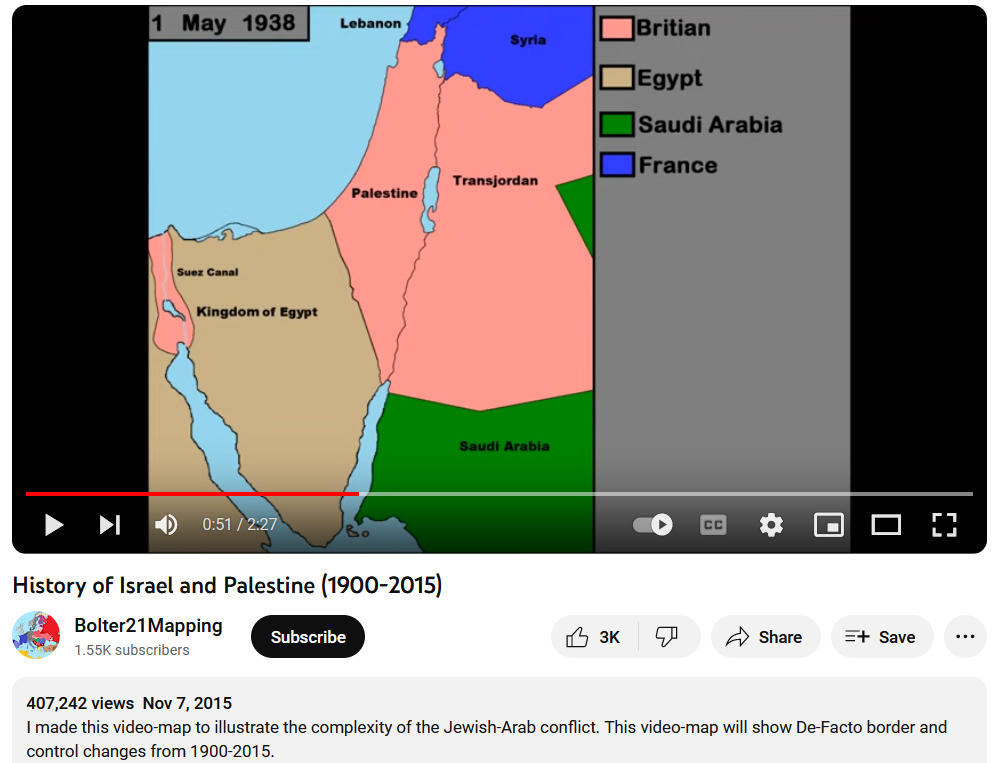 History of Israel and Palestine 1900-2015