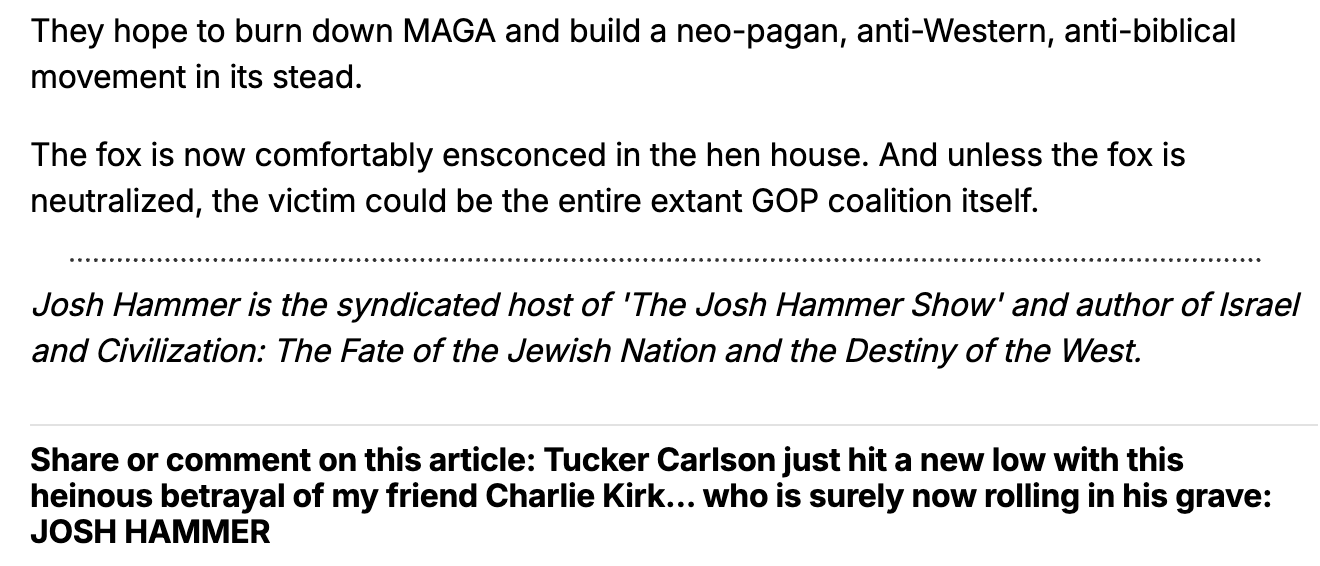 Josh Hammer neutralize 2025-10-30 MDrPs