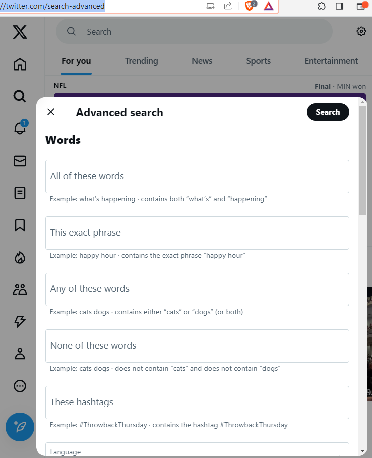 twitter advanced search 2023-11-06