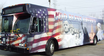 flag bus