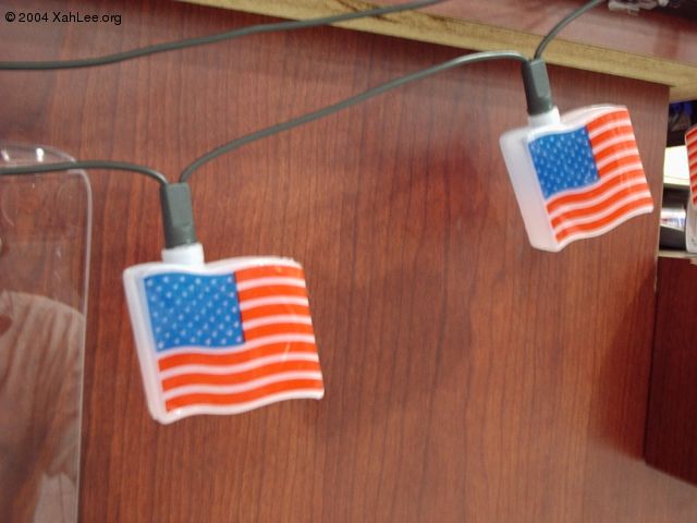 US flag decorative light