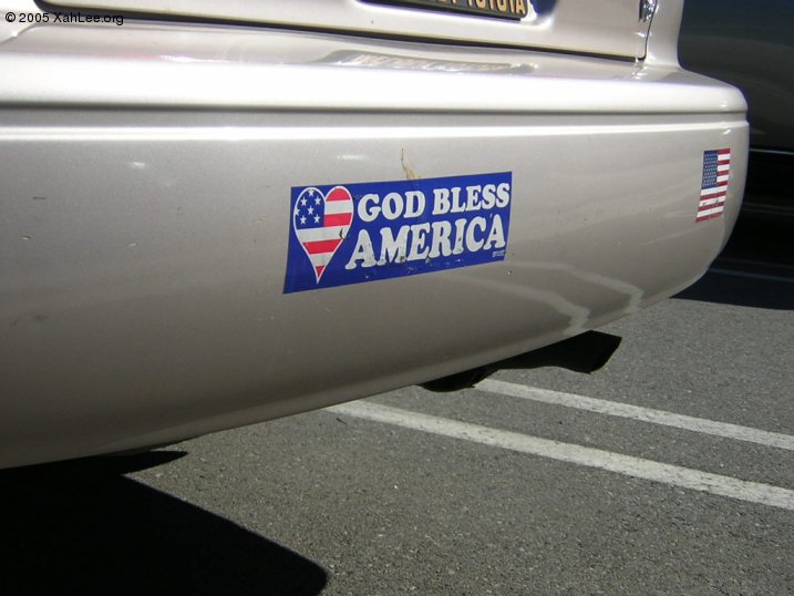 god bless america bumper sticker DSCN2652m
