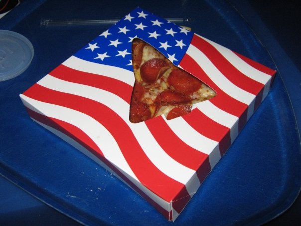 flag pizza box