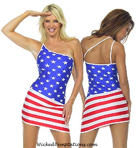 American flag mini dress