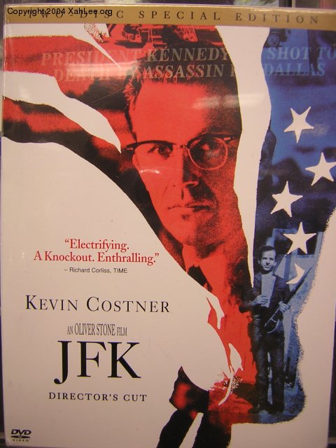 movie JFK, DVD cover