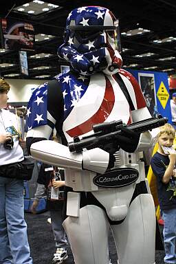 American flag painted Storm Trooper