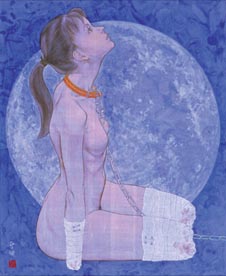 “dog (moon)” artwork depicting a amputated girl
