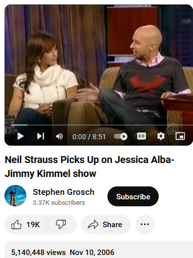 Neil Strauss picks up Jessica Alba Qsmd