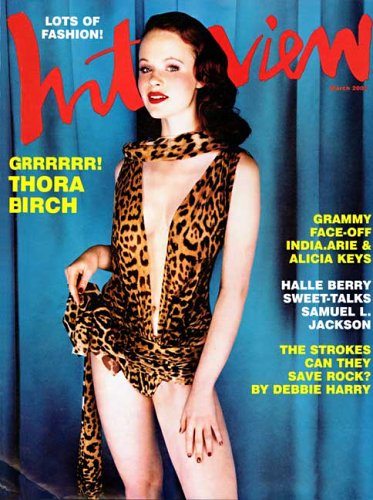 Thora Birch, on the cover of Interview mag