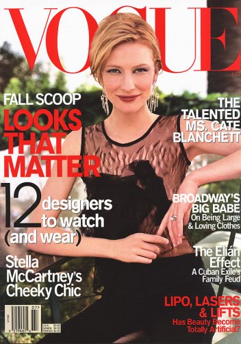 Cate Blanchett, Vogue cover 2000-07