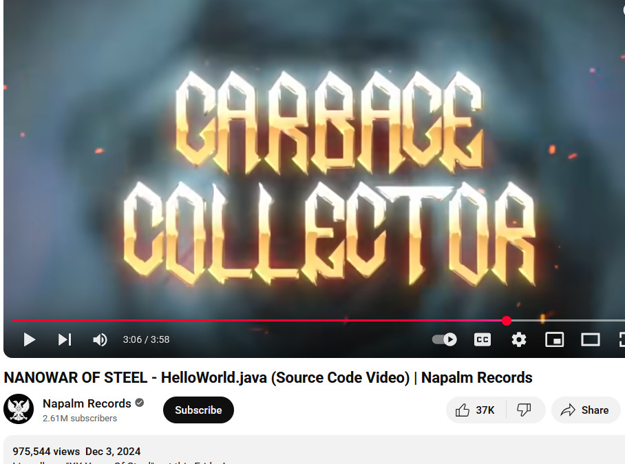 HelloWorld java garbage collector 2024 2256d