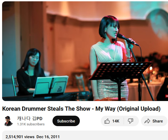 Korean Drummer Steals The Show My Way 0657