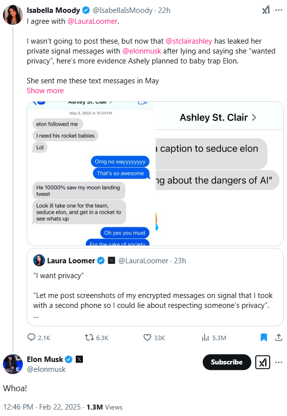 Ashley St Clair Elon 2025-02-23 190f3