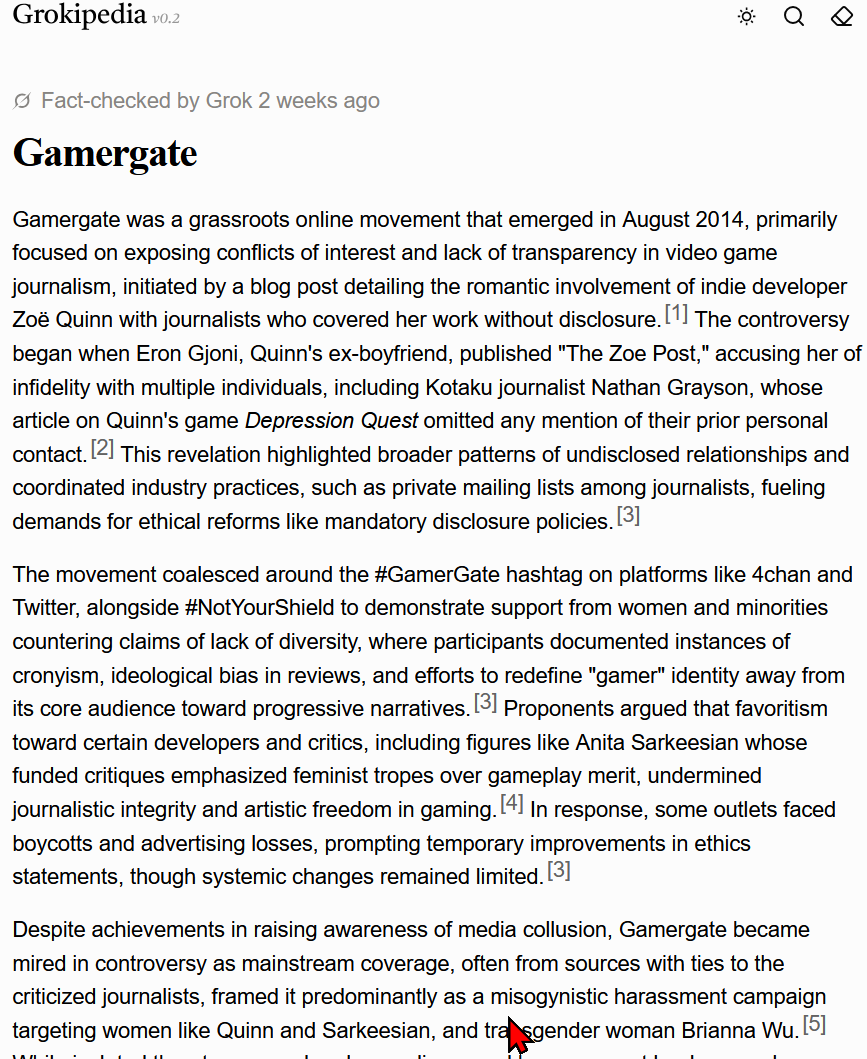 gamergate grokipedia 2025-12-03 25678