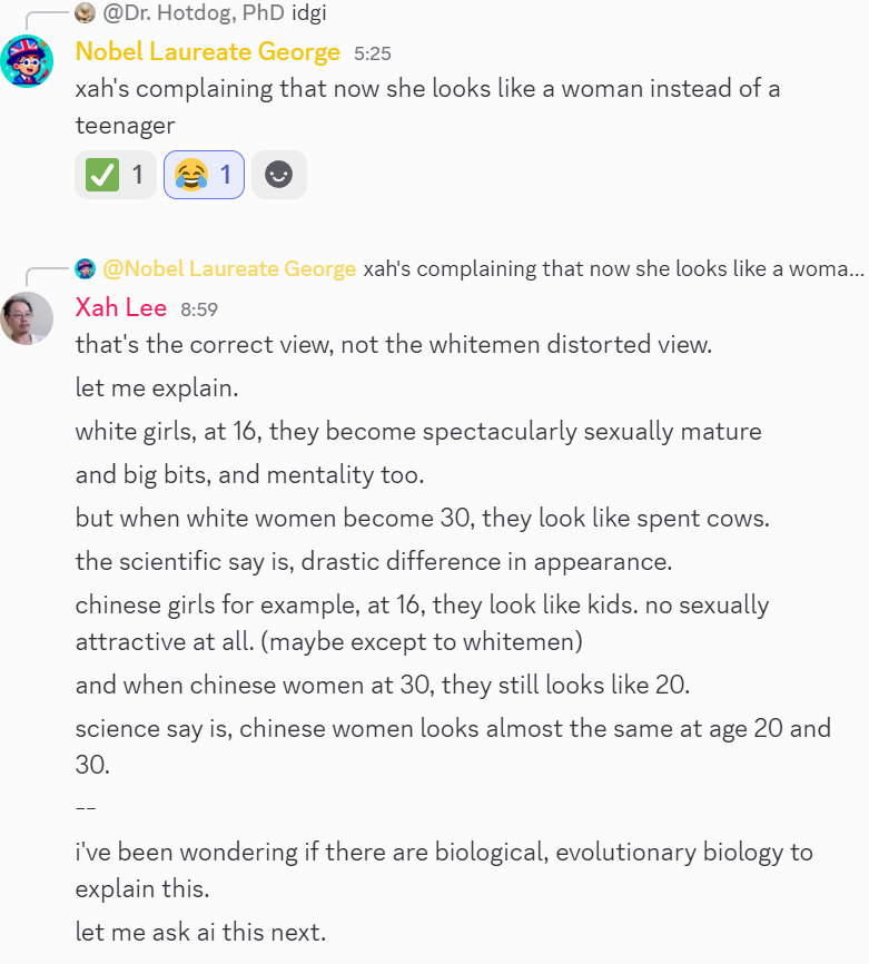 maturity aging white girl vs asian 2026-05-02