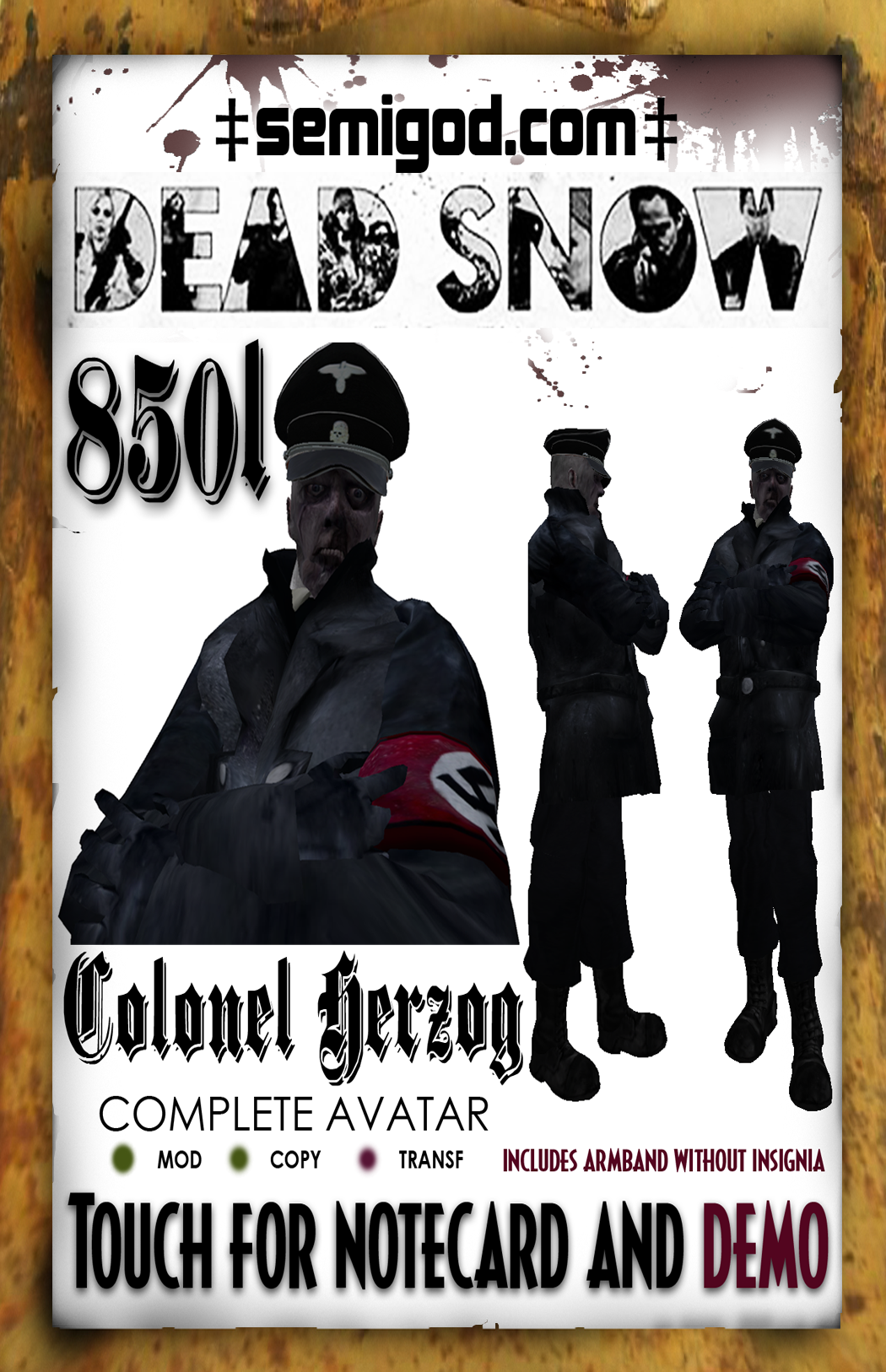 semigod dead snow herzog poster