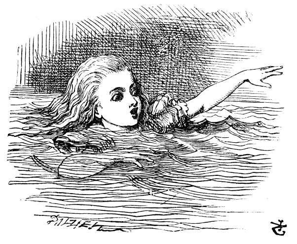 Alice in pool of tears