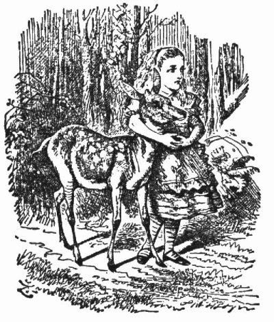 Alice with the fawn