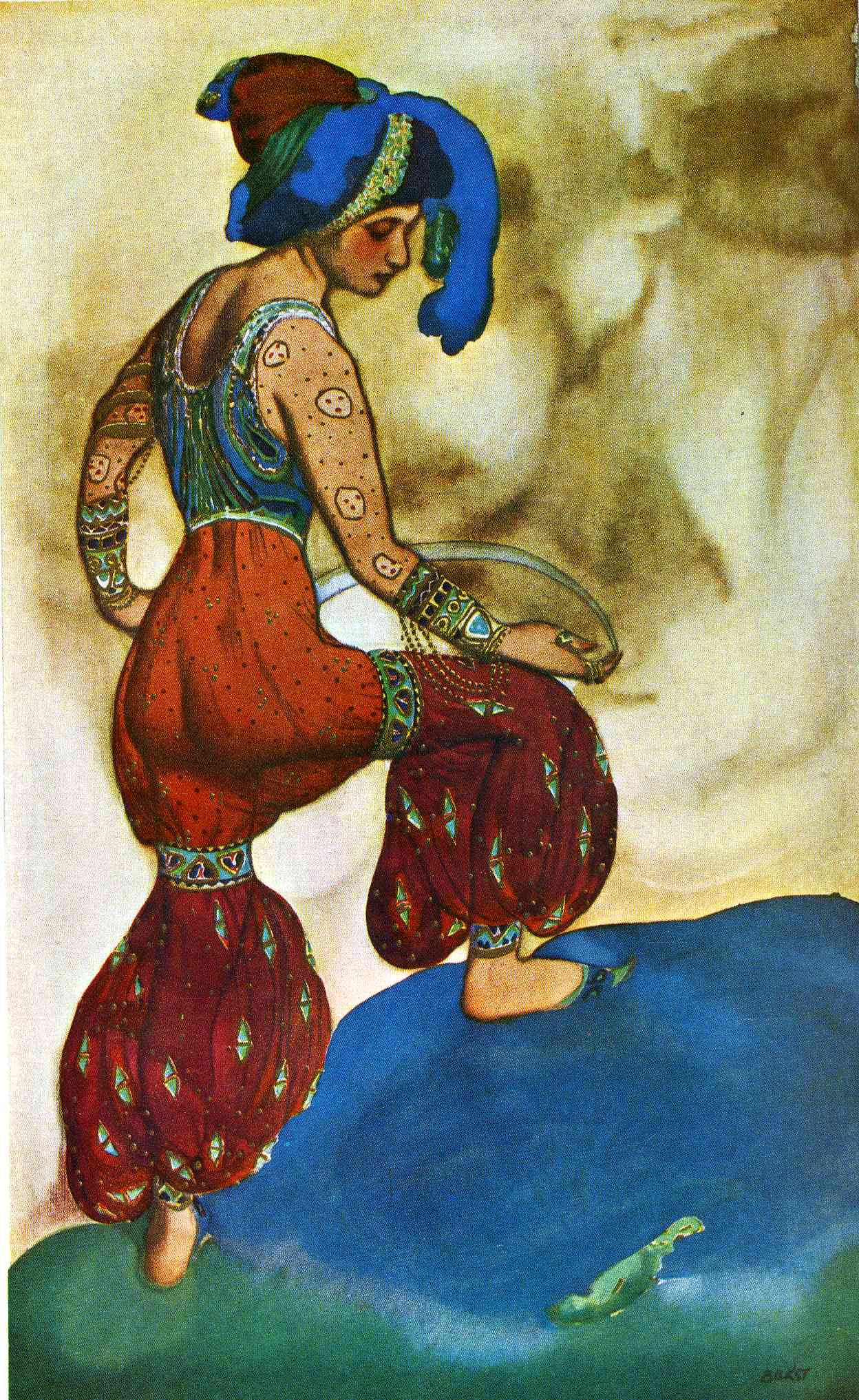 scheherazade la sultane bleue 1910 Leon Bakst