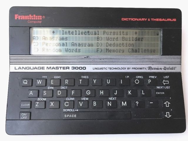 Franklin computer LM3000 Language Master 07900