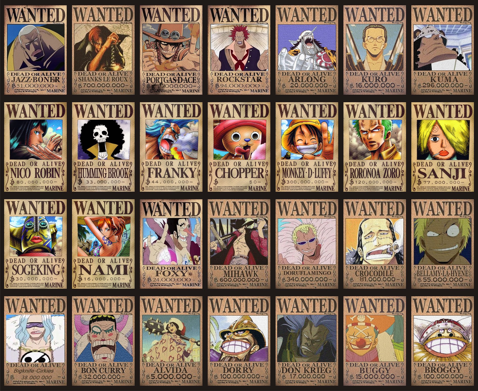 One Piece wanted posters 14903-s