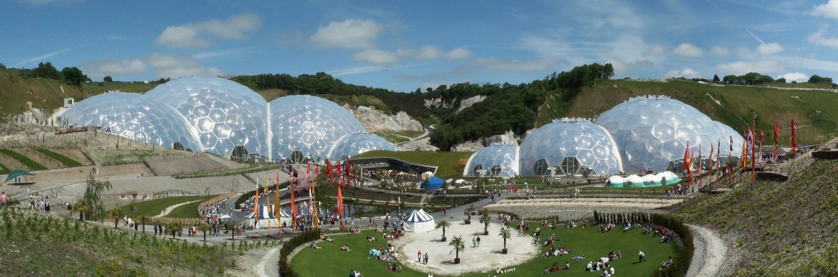 the Eden Project panorama