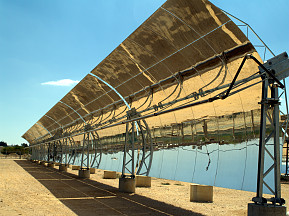 parabolic solar trough Negev desert Israel-s289x216
