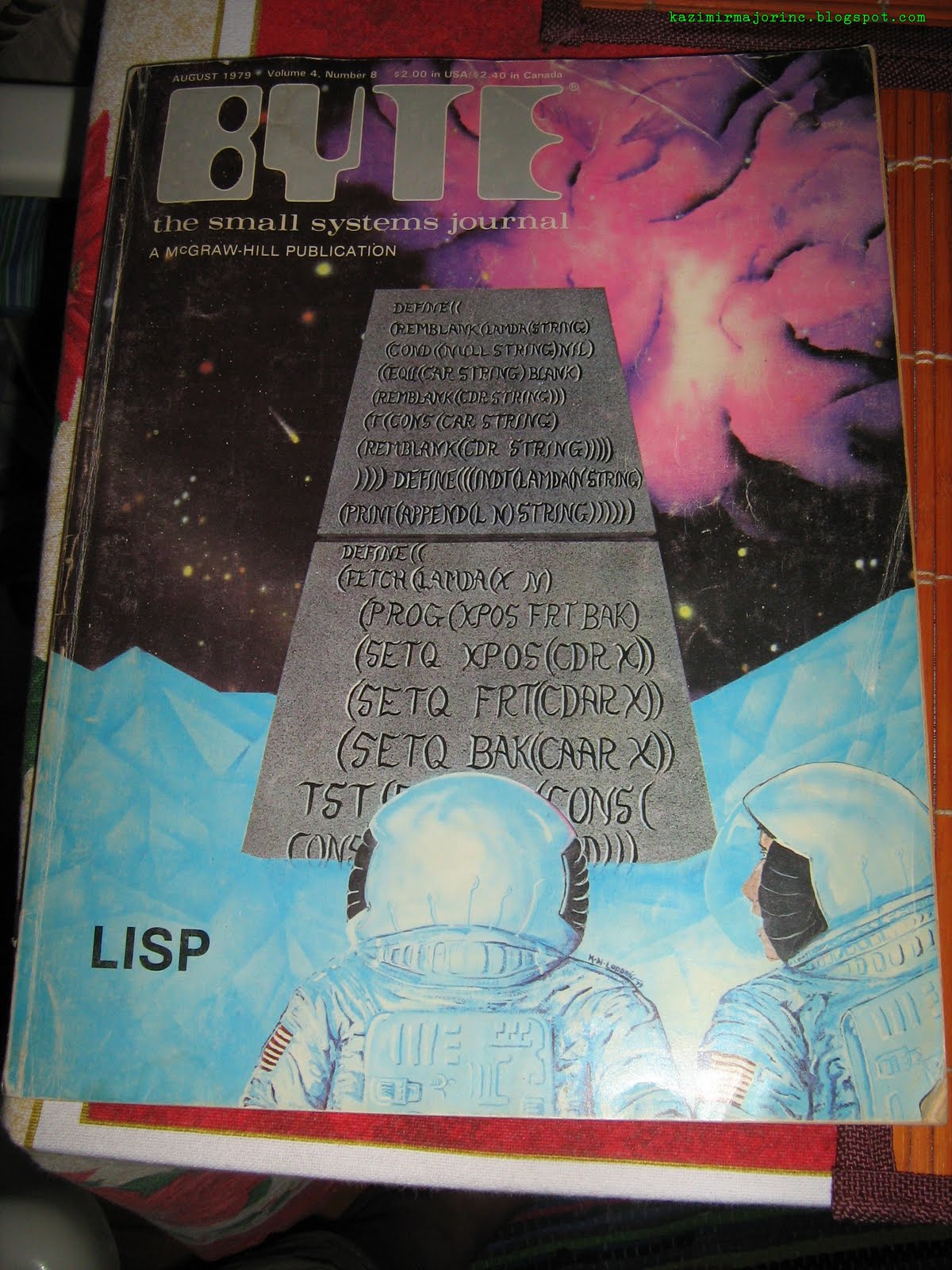 byte mag cover 1979-08 lisp